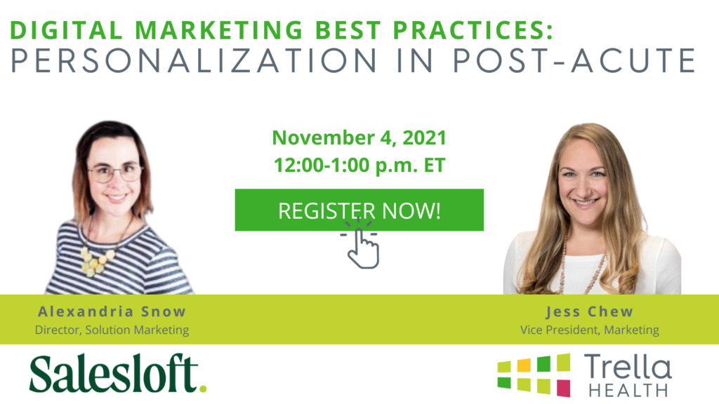 Salesloft & Trella Health's Personalization in Post-Acute webinar 