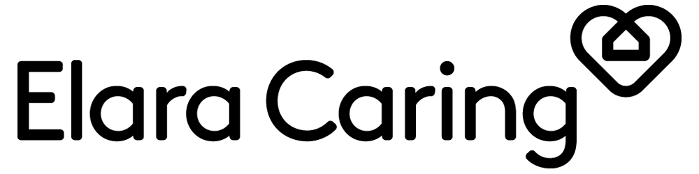 Elara Caring logo with the text "Elara Caring" and a stethoscope forming a heart shape between the words.